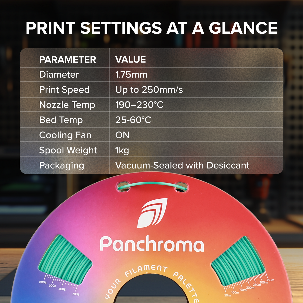 Panchroma™ Silk PLA (Formerly PolyLite™ Silk)