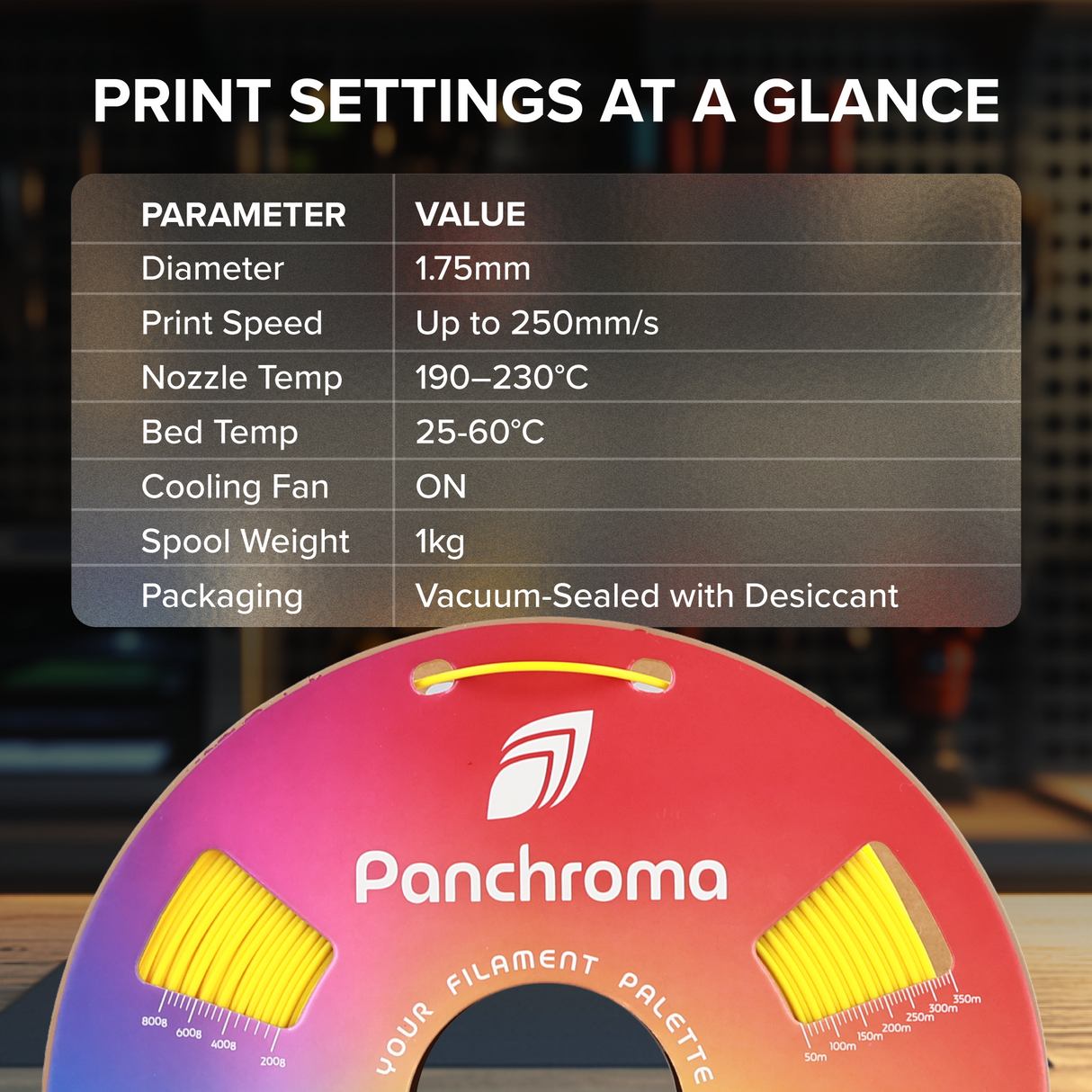 Panchroma™ Silk PLA (Formerly PolyLite™ Silk)