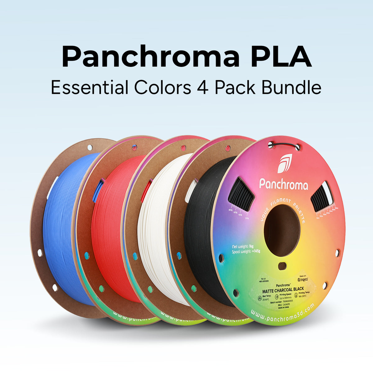 Panchroma™ Matte PLA Essential Colors 4 Pack Bundle - $66.96