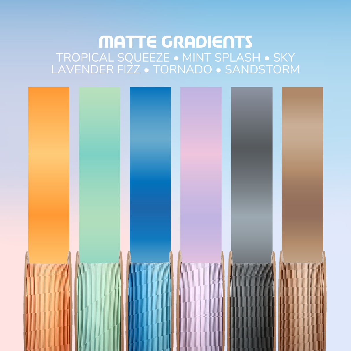 Panchroma™ Gradient Matte PLA (Formerly PolyTerra™ Gradient)