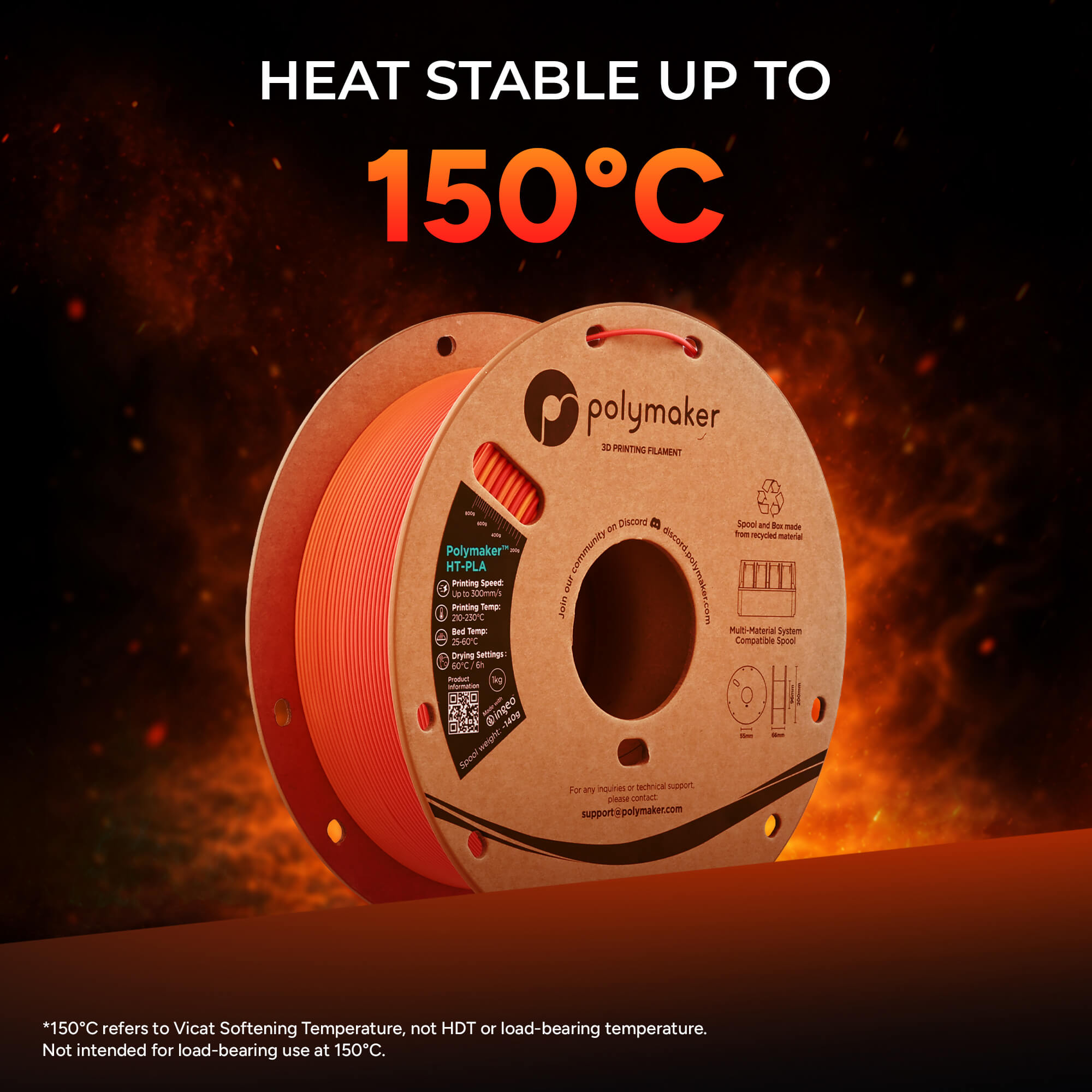 Polymaker HT-PLA 1.75mm 3D printer filament