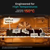 Polymaker HT-PLA 1.75mm 3D printer filament showing Engineered for, High Temperatures, HTPLA