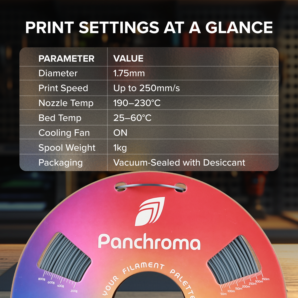 Panchroma™ Silk PLA (Formerly PolyLite™ Silk)
