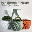 Panchroma Matte Muted Decor Pack 1.75mm filament bundle | Polymaker showing Matte, Muted Decor Pack