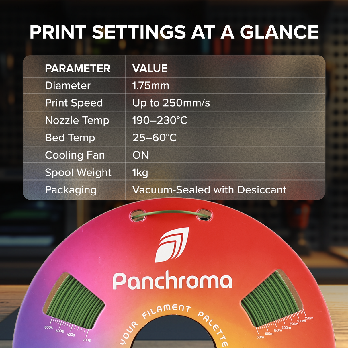 Panchroma™ Silk PLA (Formerly PolyLite™ Silk)