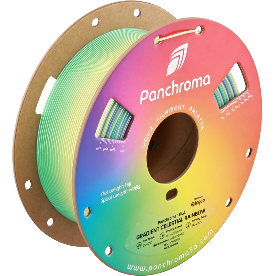 Panchroma Gradient Celestial 1.75mm 3D printer filament | Polymaker - Gradient Celestial Rainbow