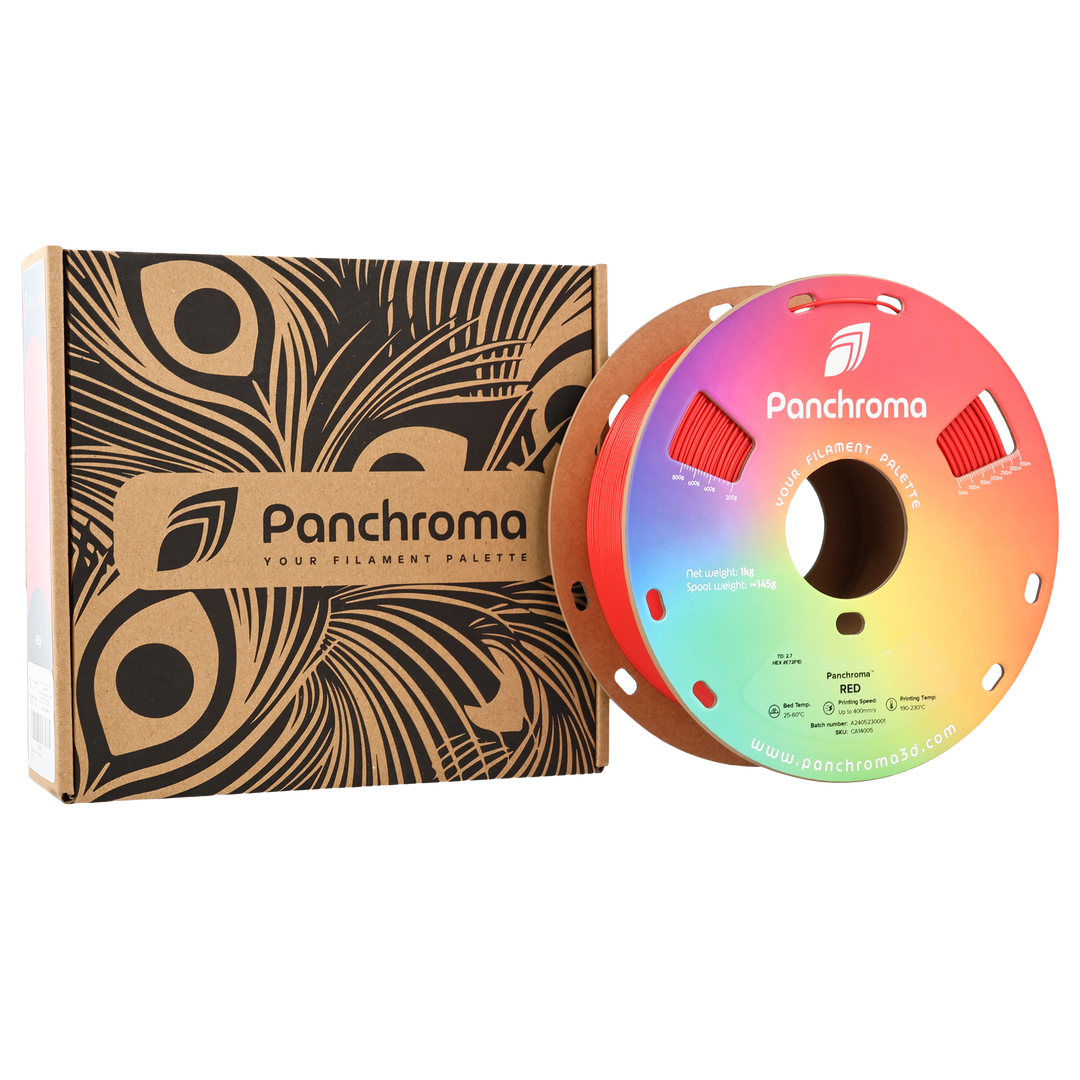 Panchroma CoPE 1.75mm 3D printer filament | Polymaker showing FILAMENT PALETTE, Spool weight: ~145g