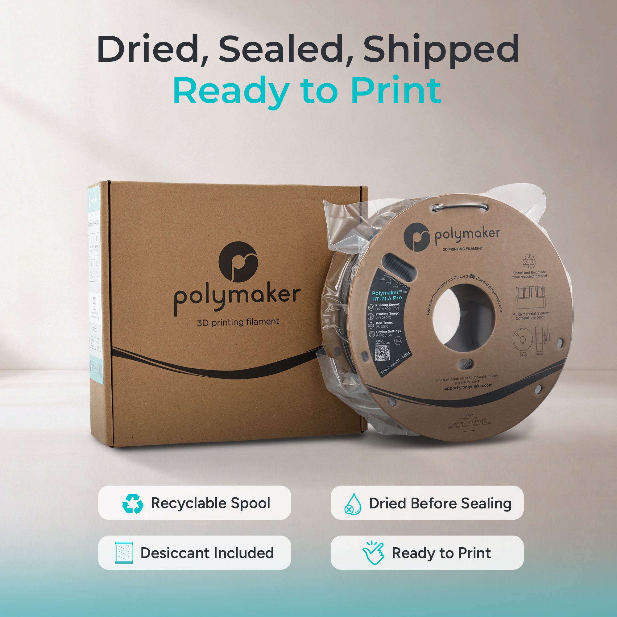 Polymaker HT-PLA Pro 1.75mm 3D printer filament