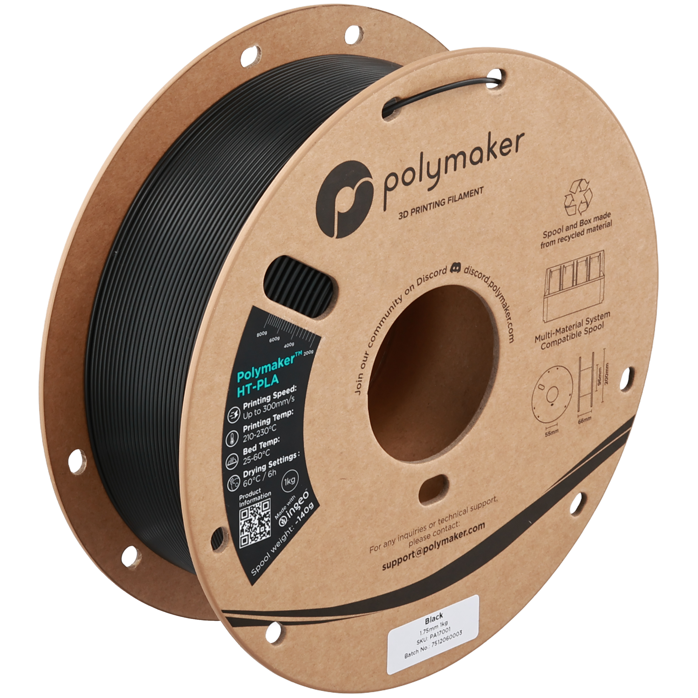 Polymaker HT-PLA — Heat-Resistant PLA to 150°C