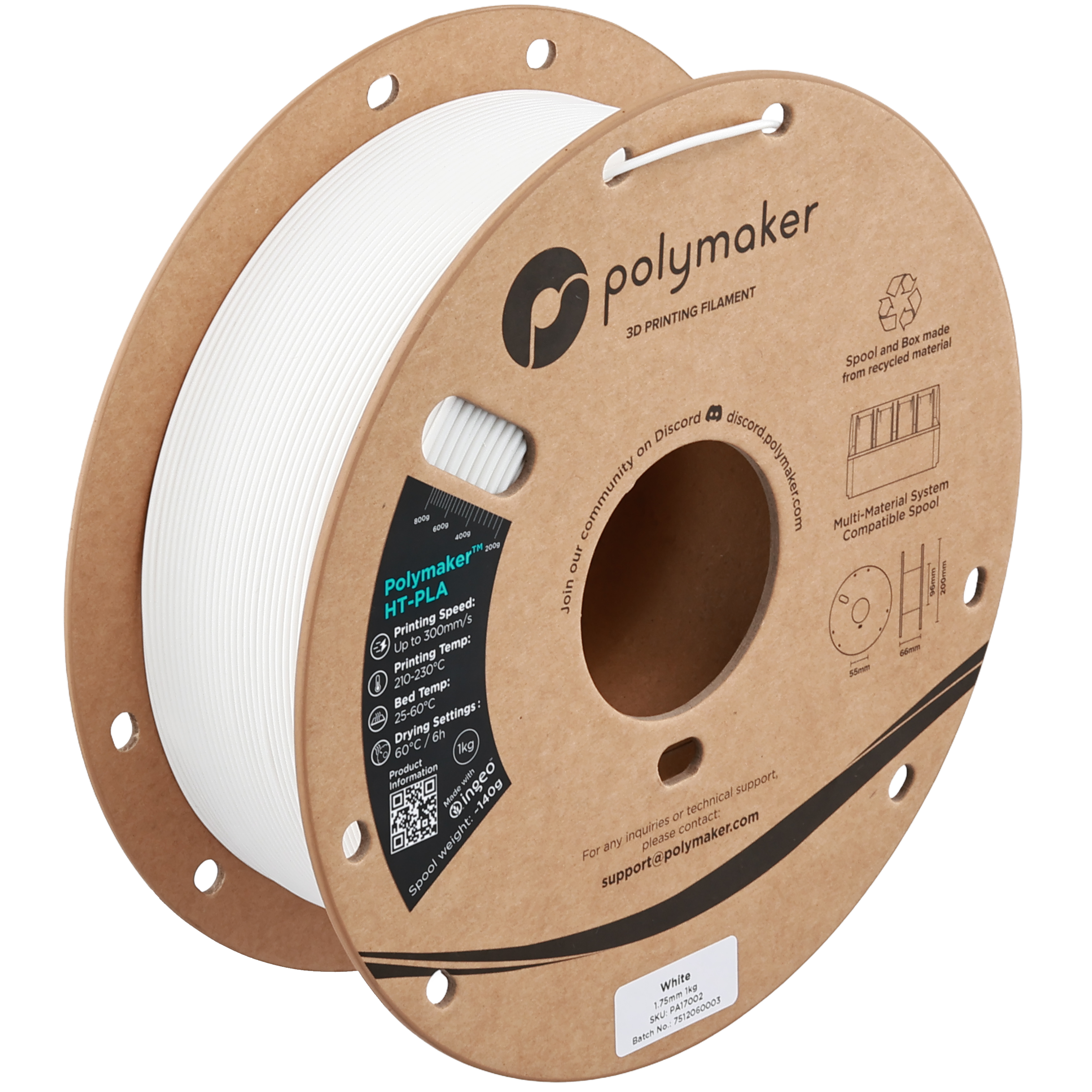Polymaker HT-PLA — Heat-Resistant PLA to 150°C