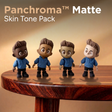 Panchroma Matte Skin Tone Pack 1.75mm filament bundle | Polymaker showing Panchroma Matte, Skin Tone Pack