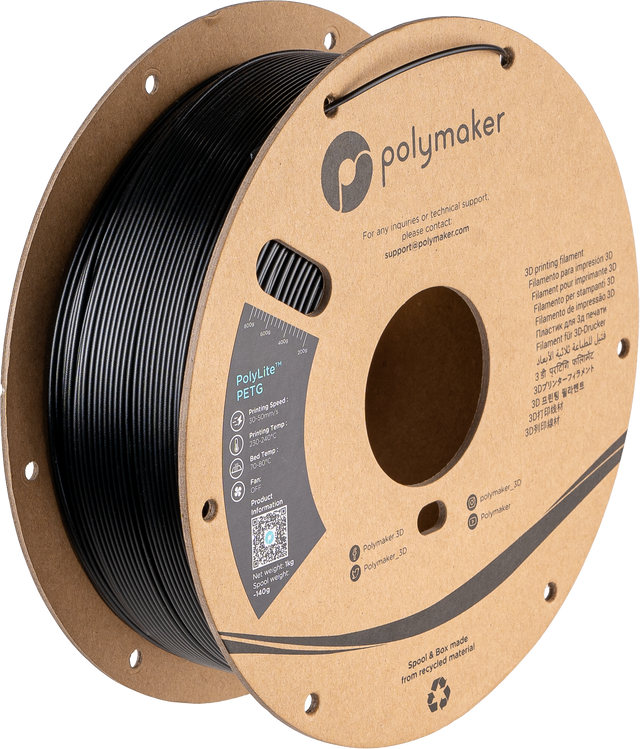 Polymaker PETG 1.75mm 3D printer filament - Black