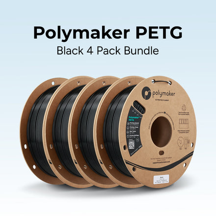 Polymaker™ PETG Black 4 Pack Bundle