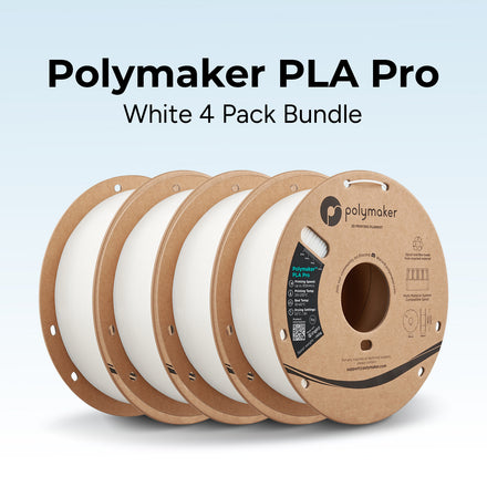 Polymaker™ PLA Pro White 4 Pack Bundle