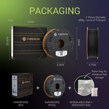 Fiberon™ PPS-CF10 for 3D printer (Warp-Free and High Heat