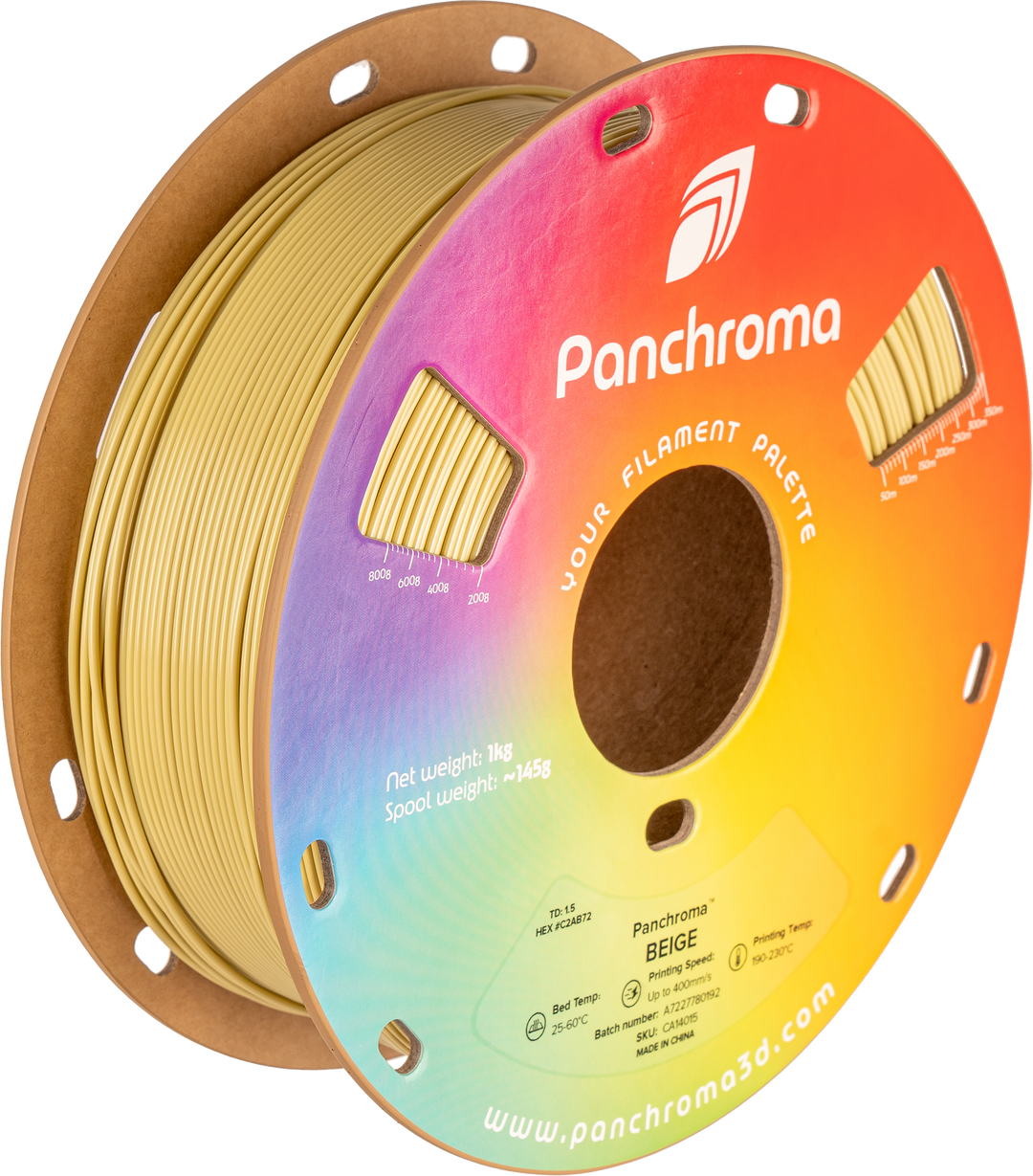 Panchroma CoPE 1.75mm 3D printer filament | Polymaker showing Spool weight: ~145g
