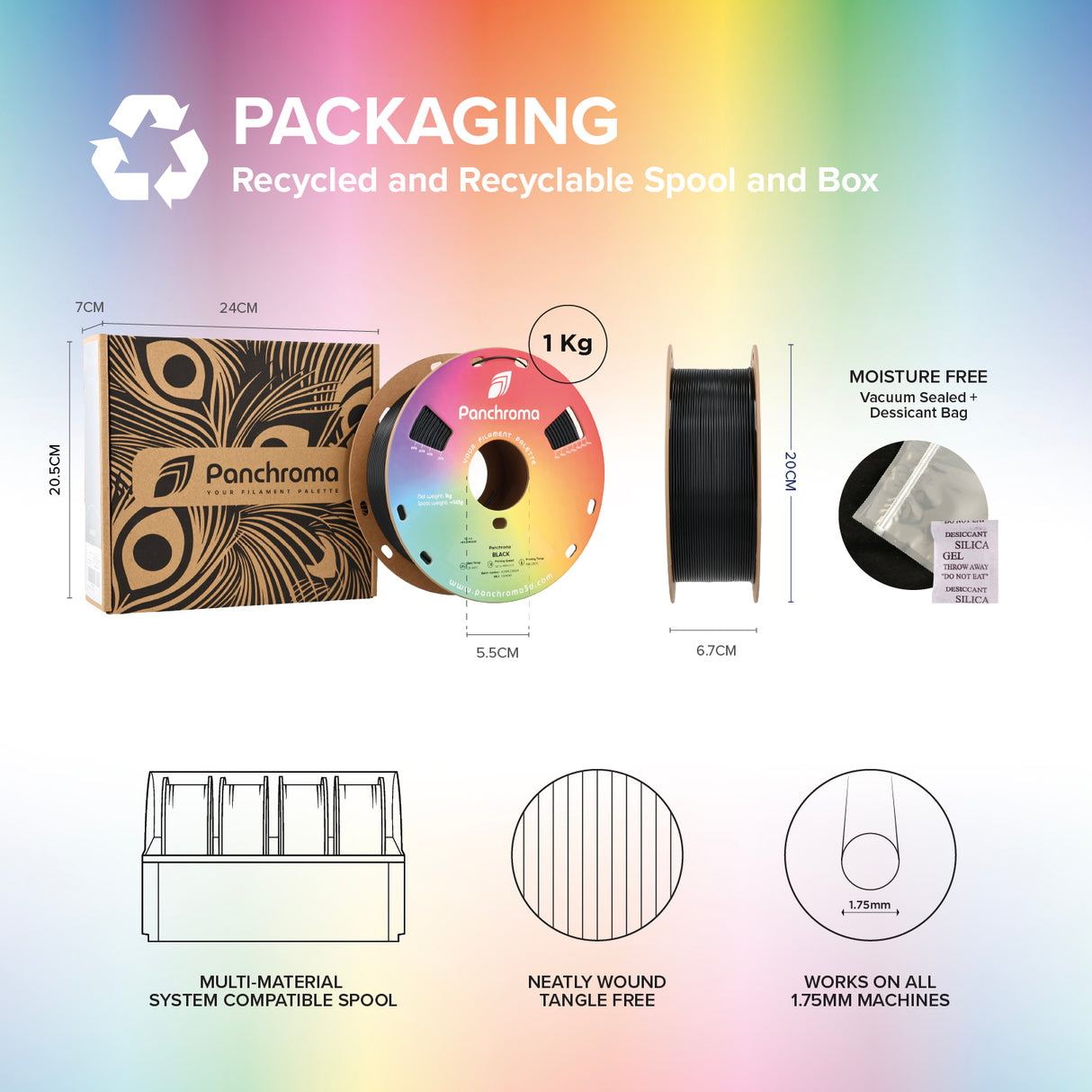 Panchroma™ Matte PLA (Formerly PolyTerra™ PLA)