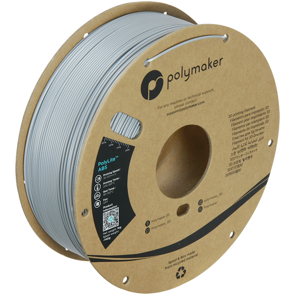 Polymaker - PolyLite Grey ABS - 1kg