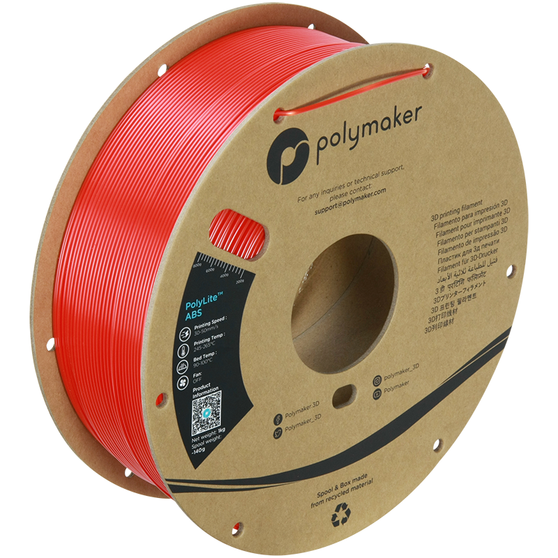 Polymaker - PolyLite Red ABS - 1kg