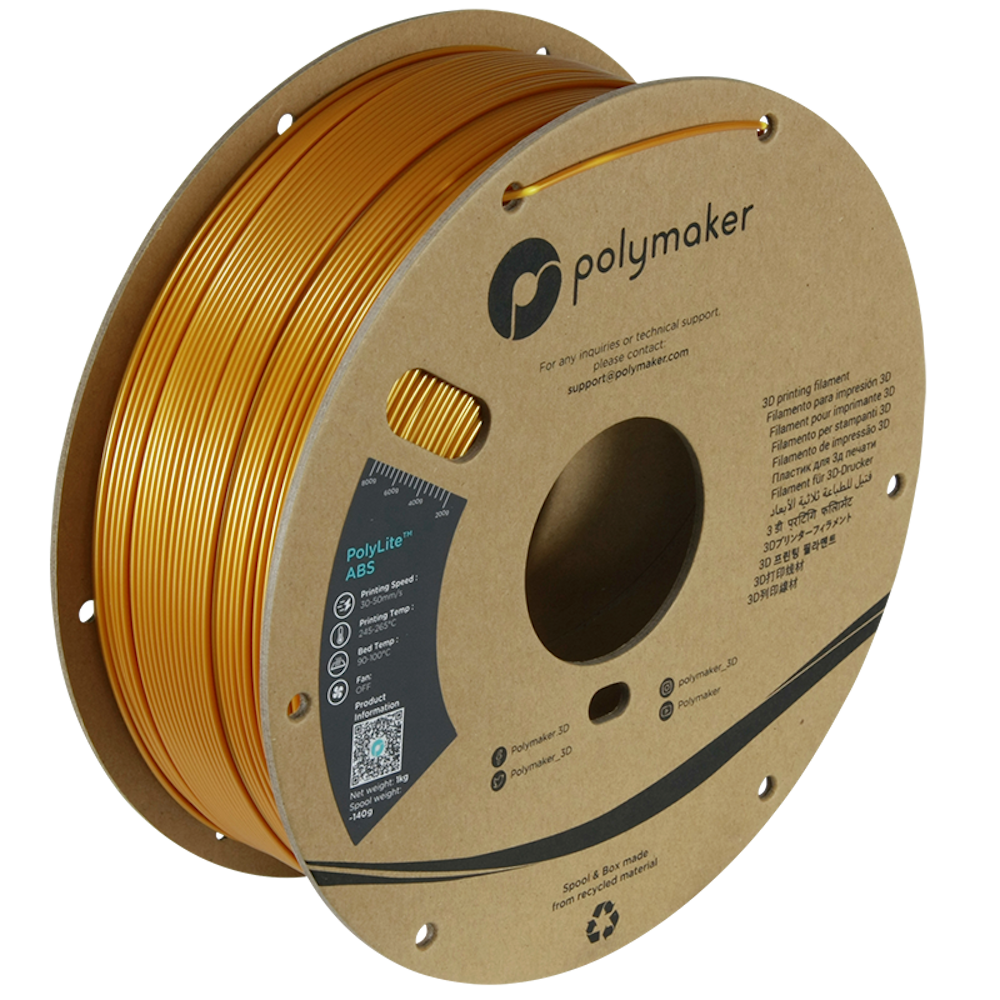 Polymaker - PolyLite Gold ABS - 1kg