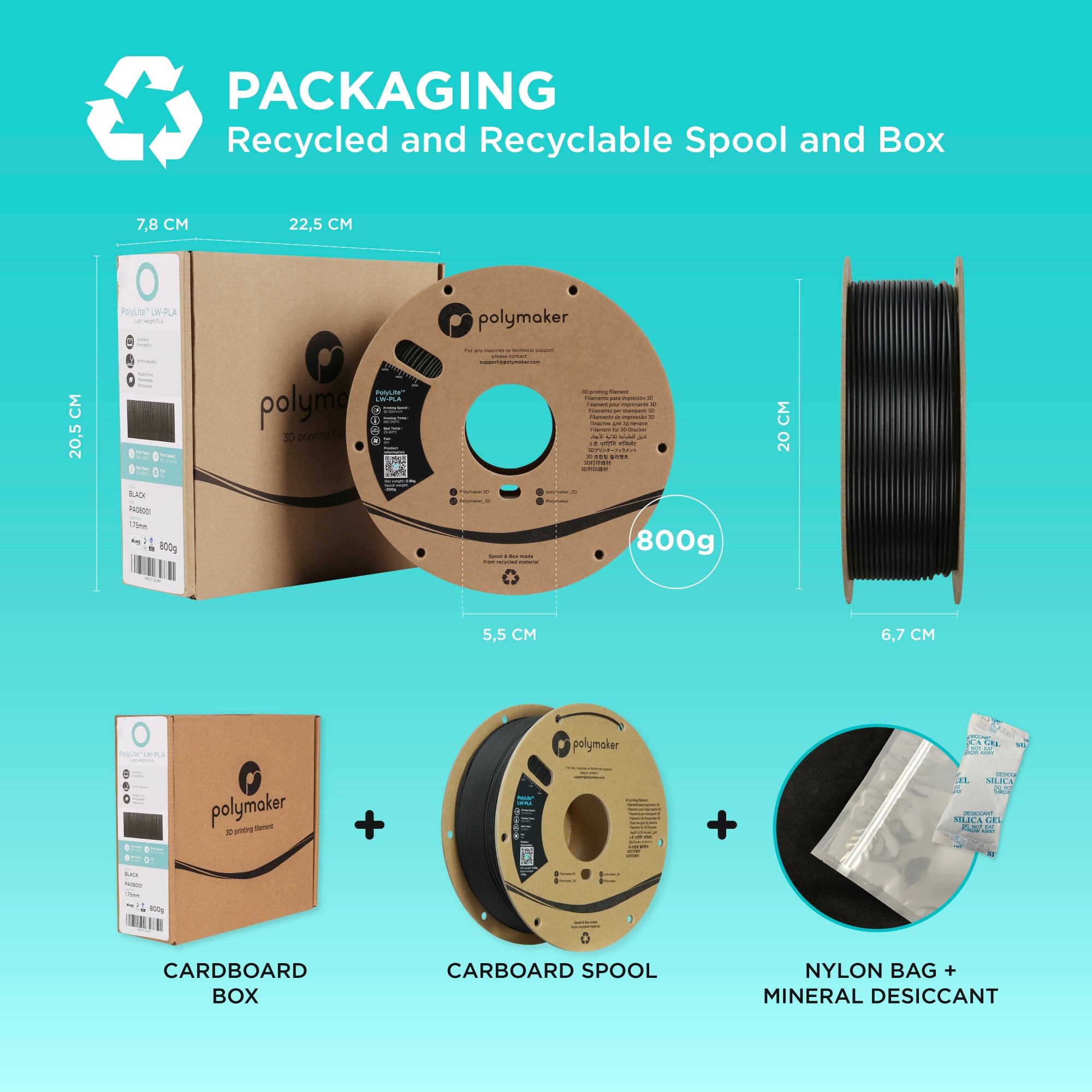 PolyLite LW-PLA — Lightweight Foaming PLA | Polymaker