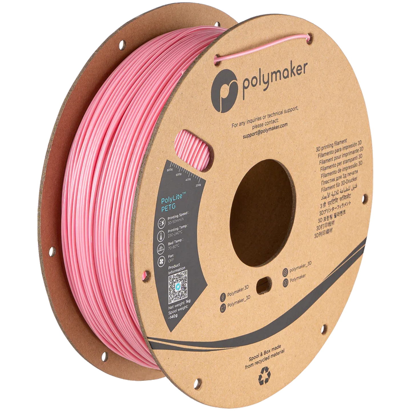 Polymaker - Pink PETG - 1kg