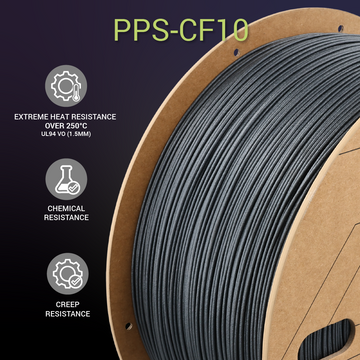 Fiberon™ PPS-CF10 for 3D printer (Warp-Free and High Heat