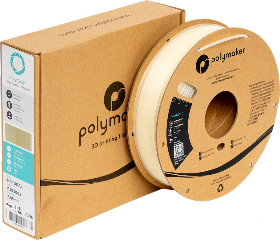 PolyCast 1.75mm 3D printer filament | Polymaker